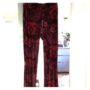 Ruby Floral Velvet Leggings